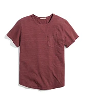 Saddle Hem Pocket Tee Oxblood Red