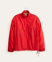 OP Zip front Windbreaker in Red