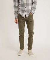 5 Pocket Slim Straight Twill Pant