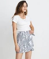 Angelica Wrap Skirt Geo Palm Print