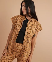 Dana Shirt Abstract Cheetah Print