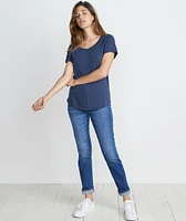 Boyfriend Pocket Tee Mood Indigo