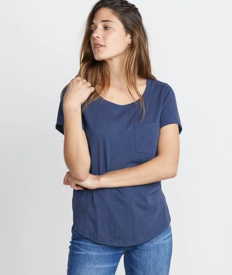 Boyfriend Pocket Tee Mood Indigo