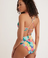 Full Cut Bikini Bottom Hibiscus Floral