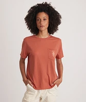 Boyfriend Crew Graphic Tee Redwood