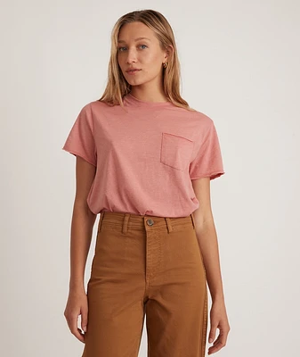 Boyfriend Crew Tee Barn Red