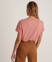 Boyfriend Crew Tee Barn Red