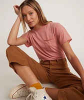 Boyfriend Crew Tee Barn Red