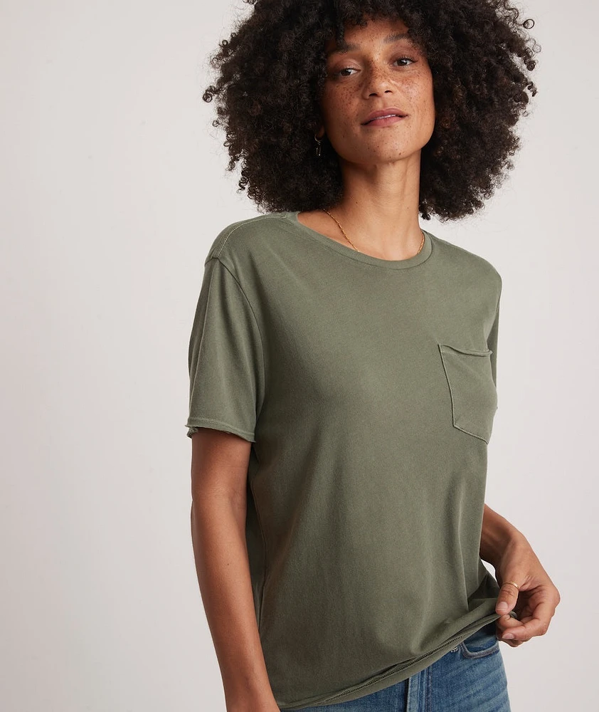 Boyfriend Crew Tee Dusty Olive