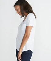 Boyfriend Pocket Tee - White