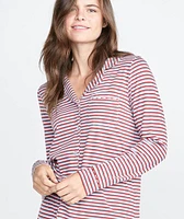 Classic PJ Top Rosewood Stripe