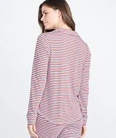 Classic PJ Top Rosewood Stripe