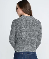 Cleo Mock Neck Sweater Grey