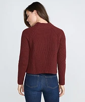 Cleo Mock Neck Sweater Rosewood