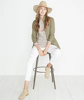 Clover Saddle Longsleeve Vintage Oat Stripe