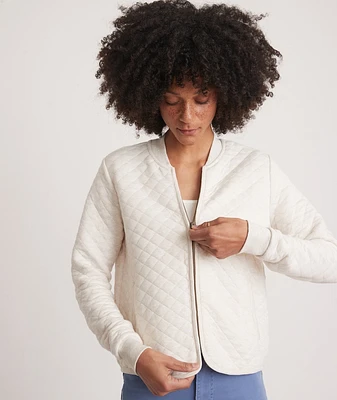 Corbet Quilted Bomber Oatmeal