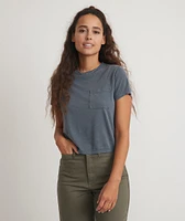 Crop Pocket Tee Parisian Night