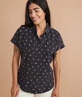 Dana Shirt Black/White Mystic Print
