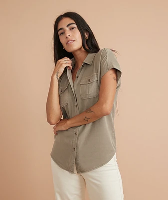 Dana Utility Shirt Dusty Sage