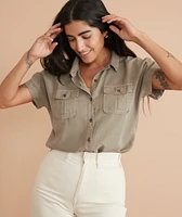 Dana Utility Shirt Dusty Sage