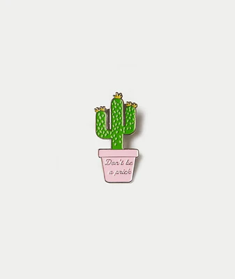 Mouthy Cactus Pin