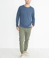 Double Knit Baseball Raglan Deep Denim