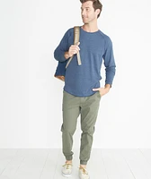 Double Knit Baseball Raglan Deep Denim