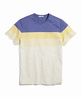 Signature Crew Tee Cobalt/Apricot