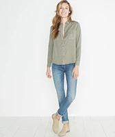 Hadley Button Down Worn Olive