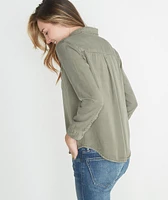 Hadley Button Down Worn Olive