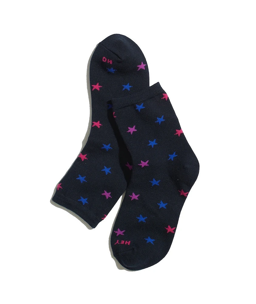 Hi-Ankle Sock in Multi Star Print