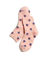 Hi-Ankle Sock in Mushroom Print