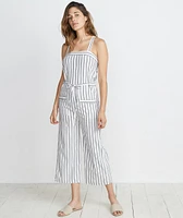 Juliette Jumpsuit Ivory/Charcoal Stripe