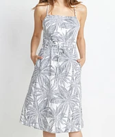 Lily Dress Geo Palm Print