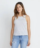 Lori Tie Back Tank Marlin/White Stripe