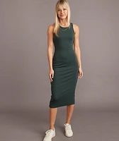Lexi Rib Daytime Midi Dress Green Gables