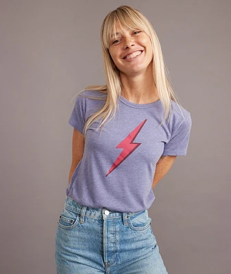 Lightning Bolt Classic Crew Tee Spectrum Blue