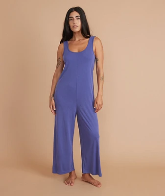 Luxe Rib Jumpsuit Orient Blue