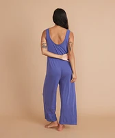 Luxe Rib Jumpsuit Orient Blue