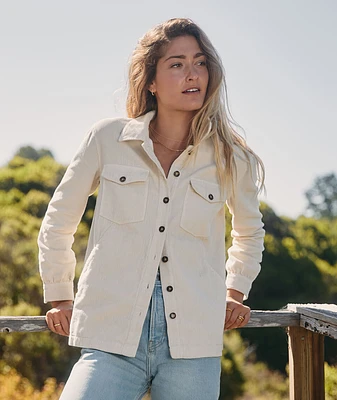 Jemma Cord Overshirt Ivory