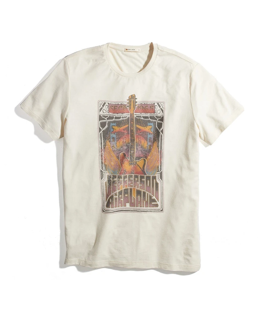 Jefferson Airplane Unisex Tee Natural