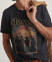 The Doors Unisex Tee Faded Black