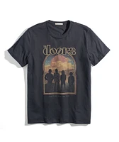 The Doors Unisex Tee Faded Black