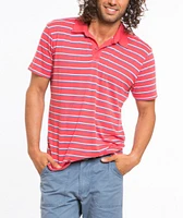 Benji Striped Polo - Red and Blue