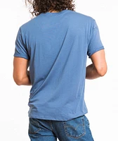 Signature V-neck - Mid Blue