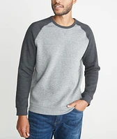 Nolan Crewneck Heather Grey/Charcoal