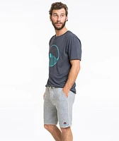 French Terry Dolphin Hem Jogger Shorts