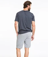 French Terry Dolphin Hem Jogger Shorts