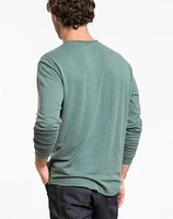 Double Knit Henley Pine Grove