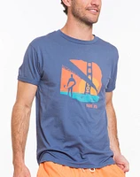 Fort Point Graphic Tee - Mid Blue